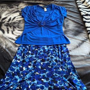 I’m selling a shirt and skirt that go together for an outfit.